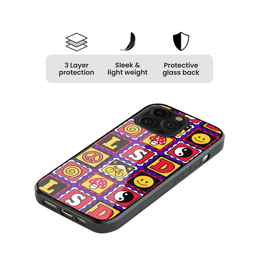 LSD Ticket Glass Phone Case