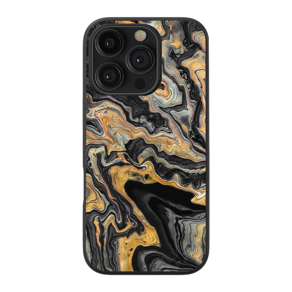 Portoro Marble Glass Phone Case