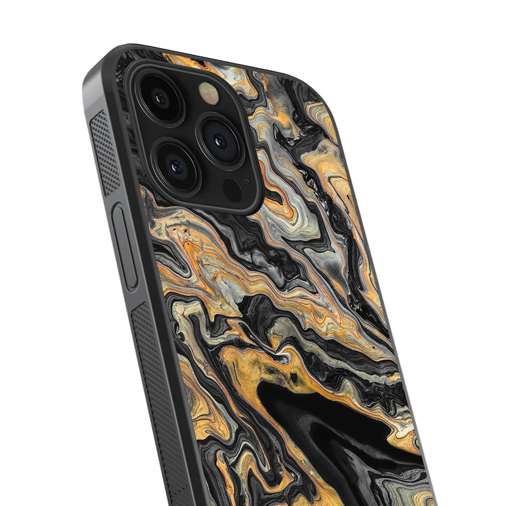 Portoro Marble Glass Phone Case