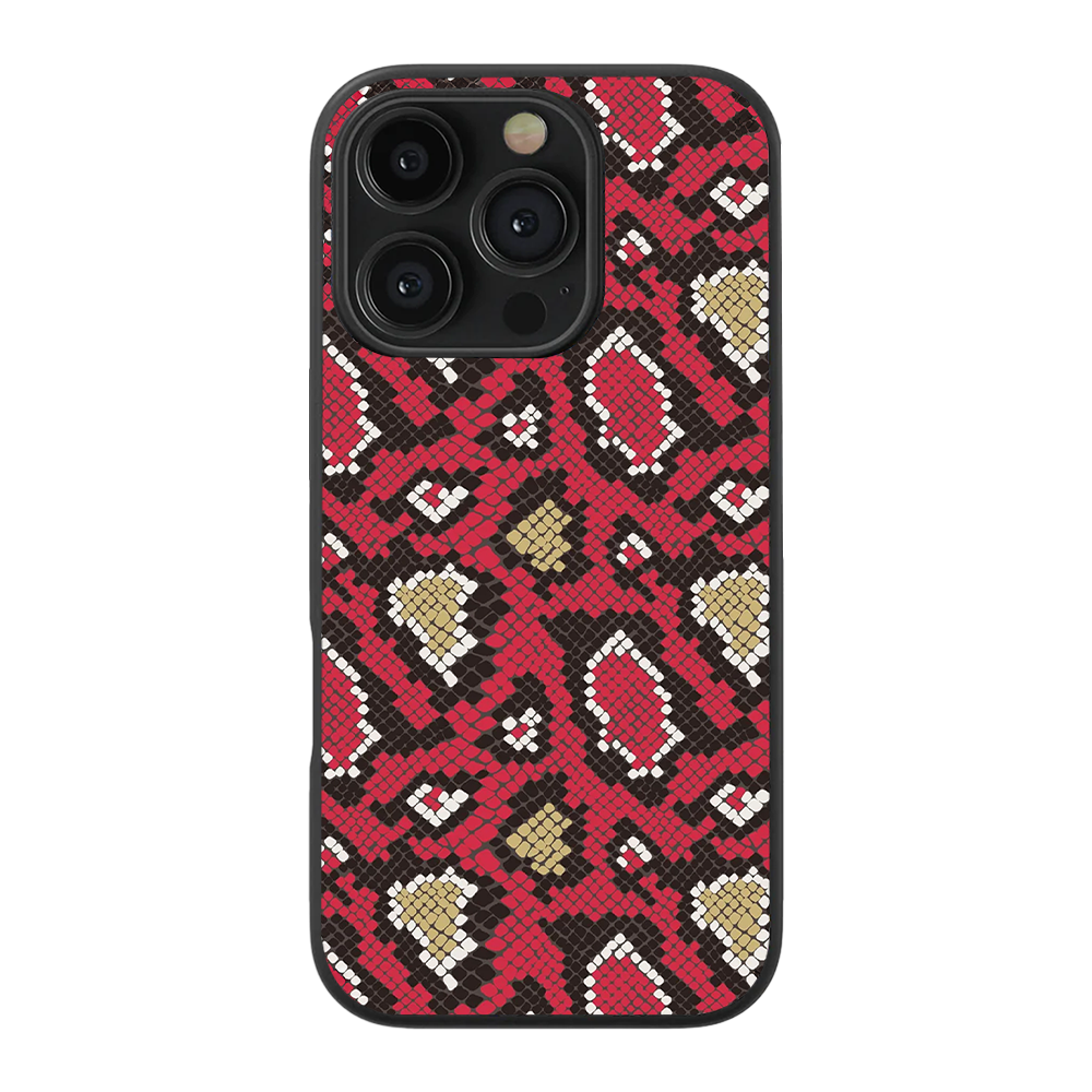 Snake Skin Glass Phone Case