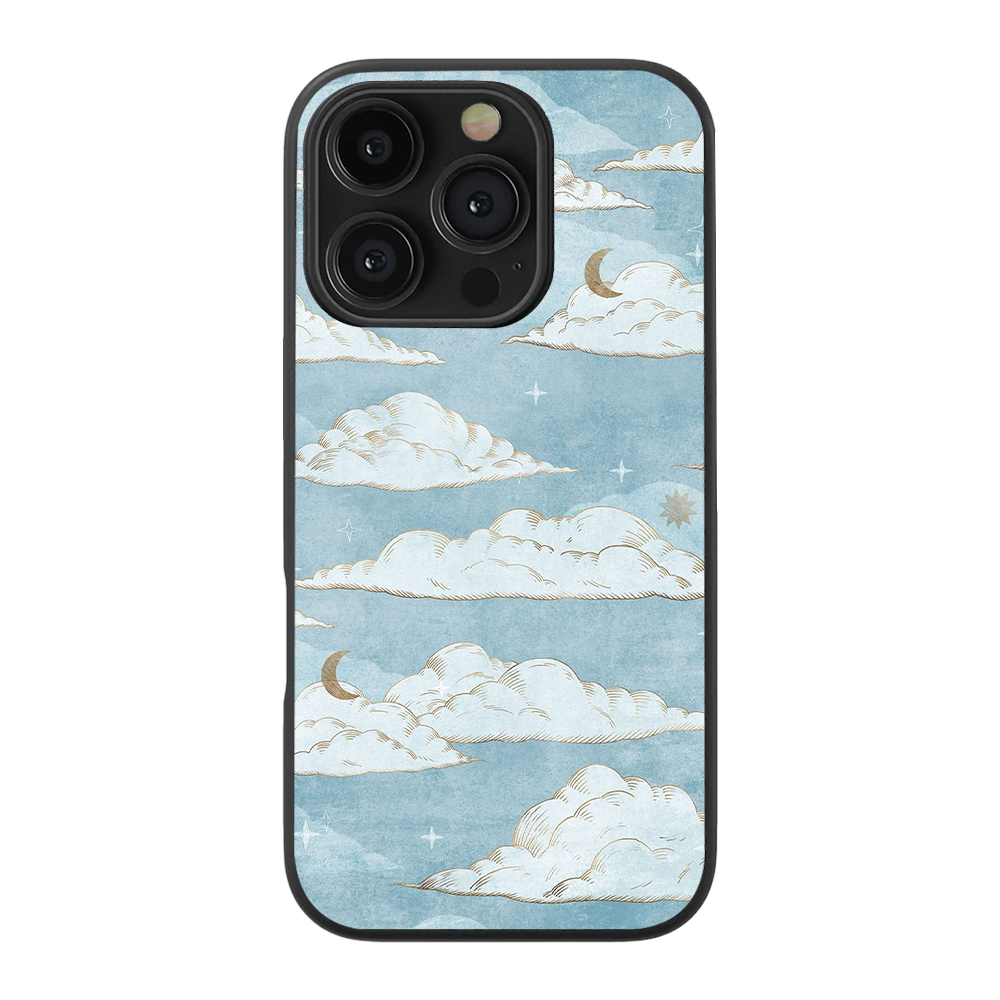 Clouds Designer Glass Phone Case