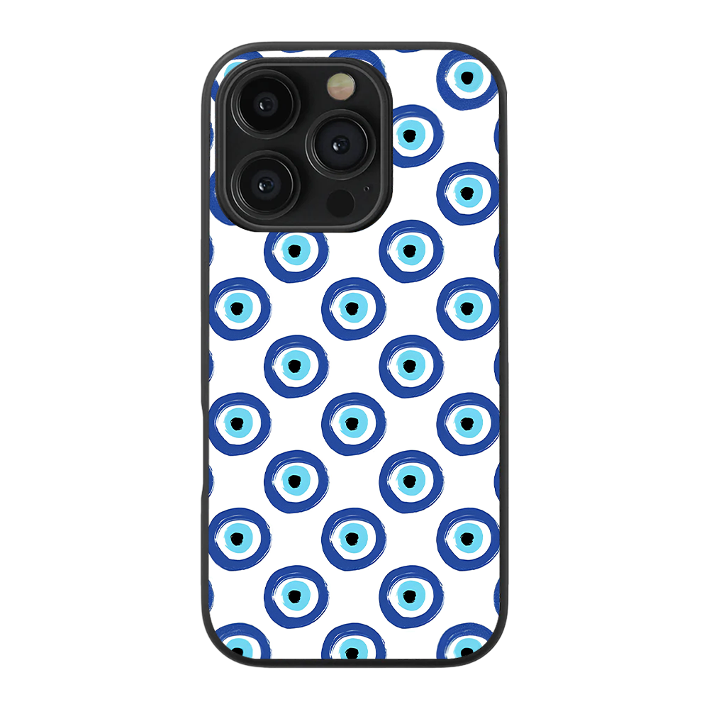 Evil Eye Designer Glass Phone Case