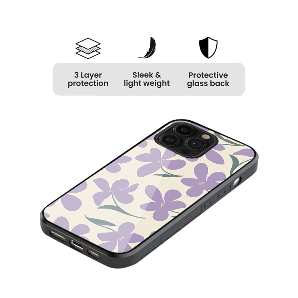 Lavender Haze Designer Glass Phone Case