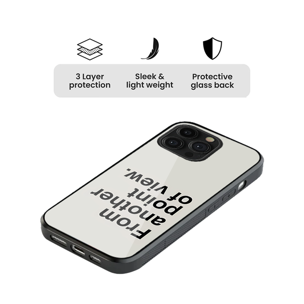 Point Of View Designer Glass Phone Case