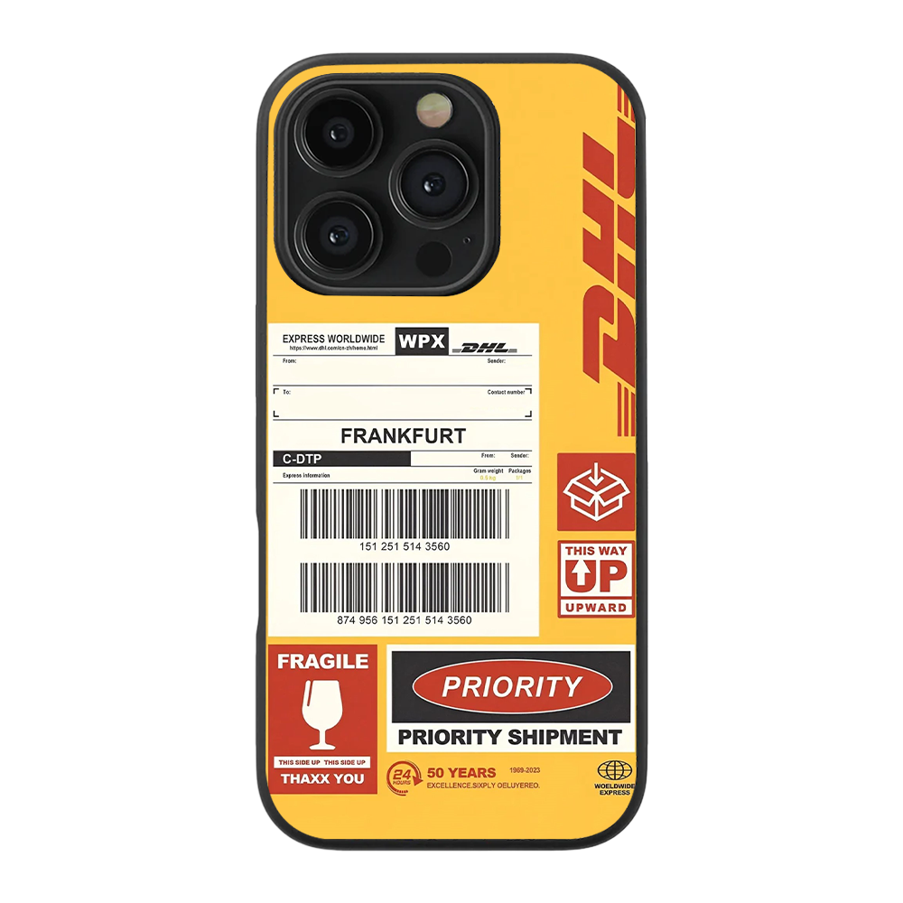 DHL Priority Glass Phone Case