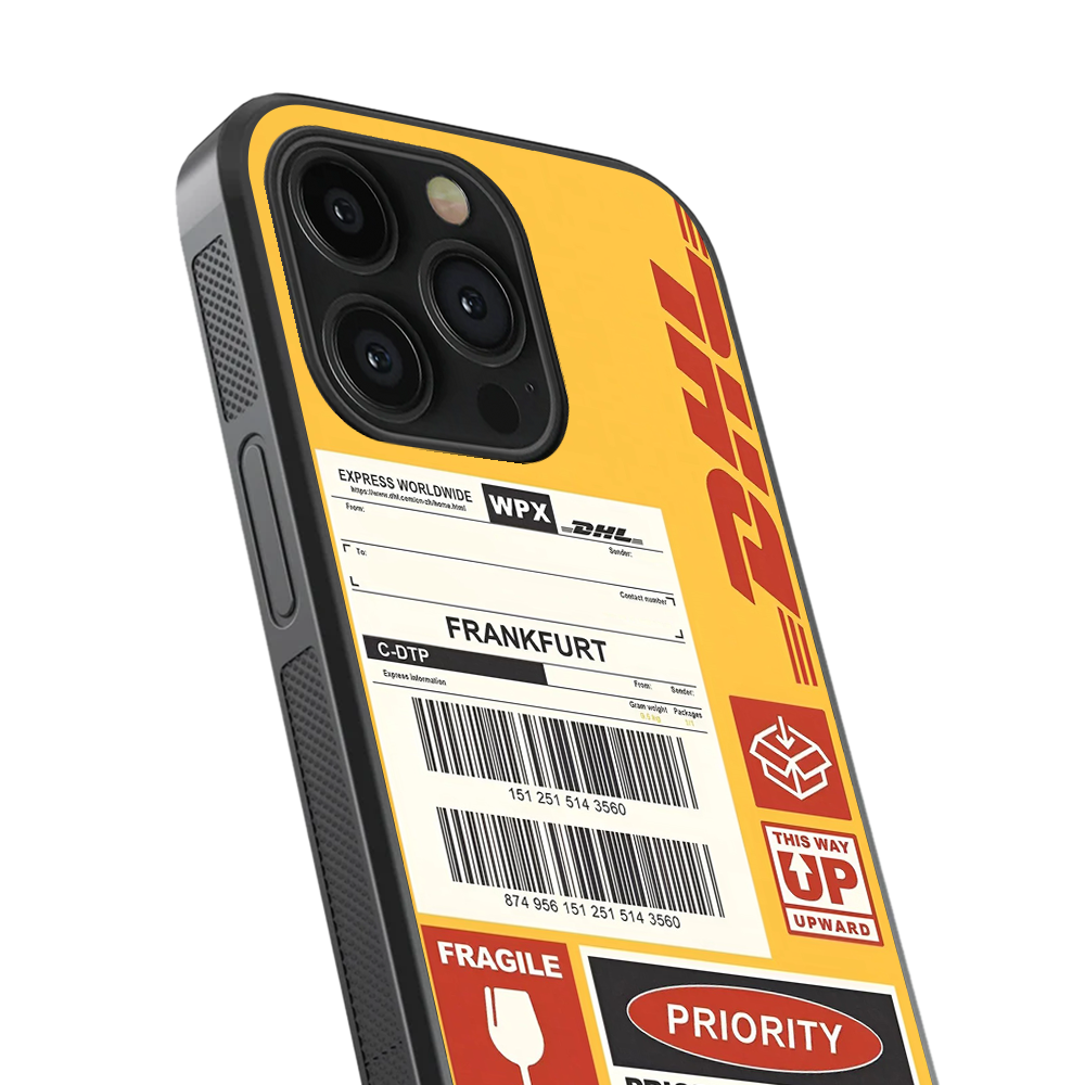 DHL Priority Glass Phone Case