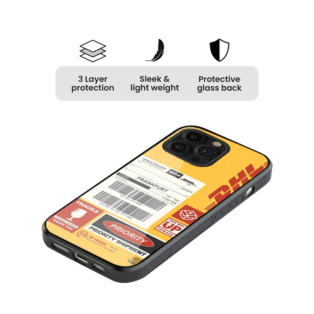 DHL Priority Glass Phone Case