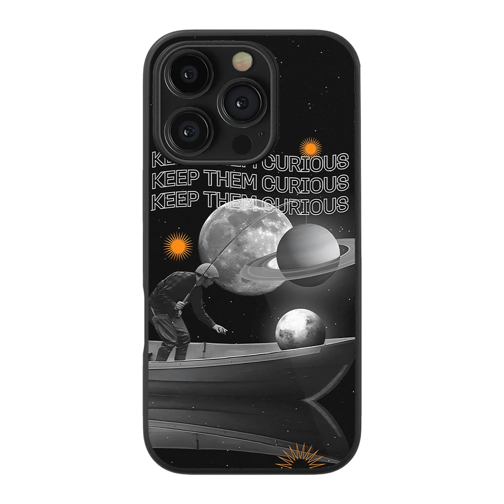 Keep Them Curious Glass Phone Case