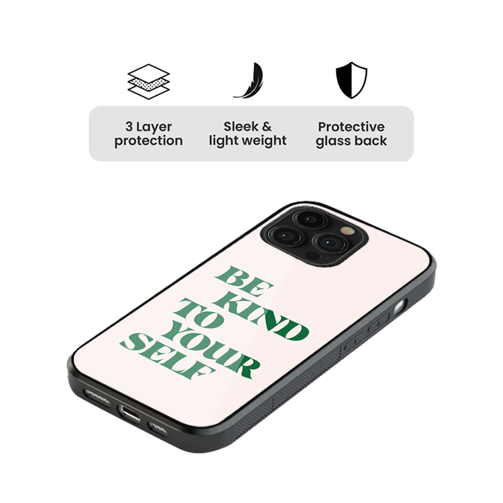 Be Kind Glass Phone Case