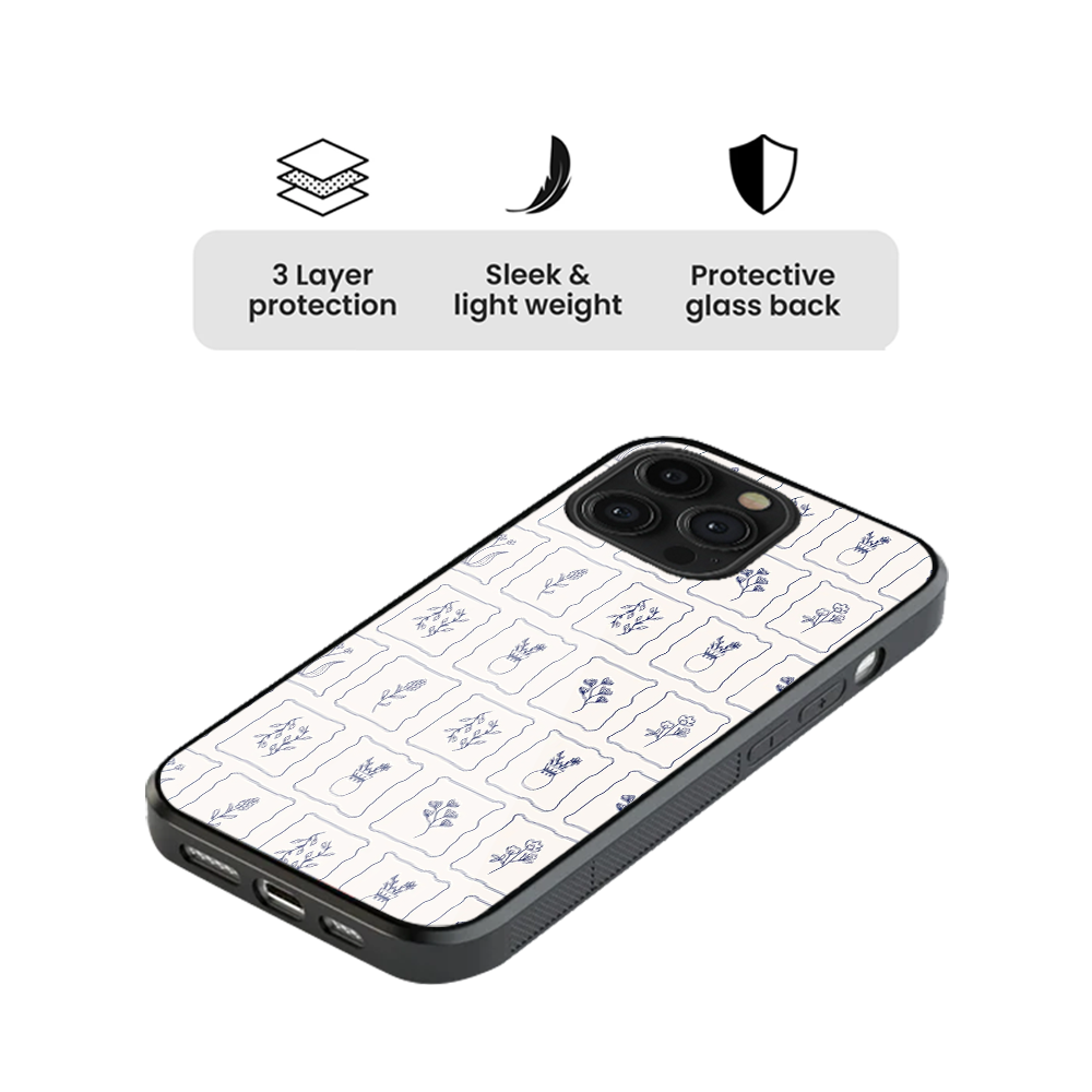 Flower Phone Glass Case