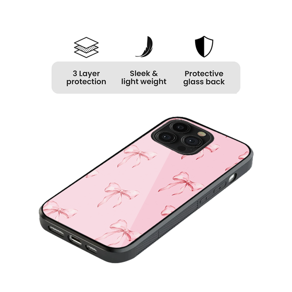 Posie Pink Glass Phone Case