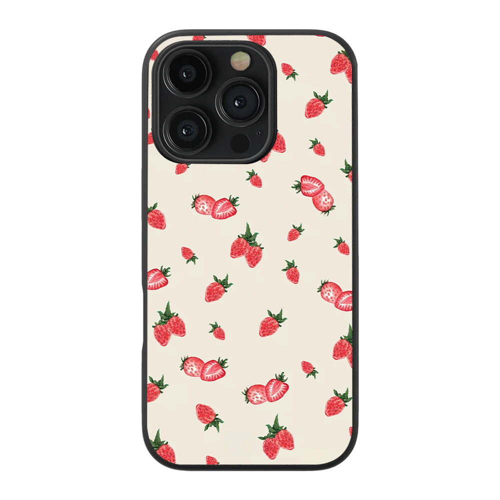 Strawberry Dreams Glass Phone Case