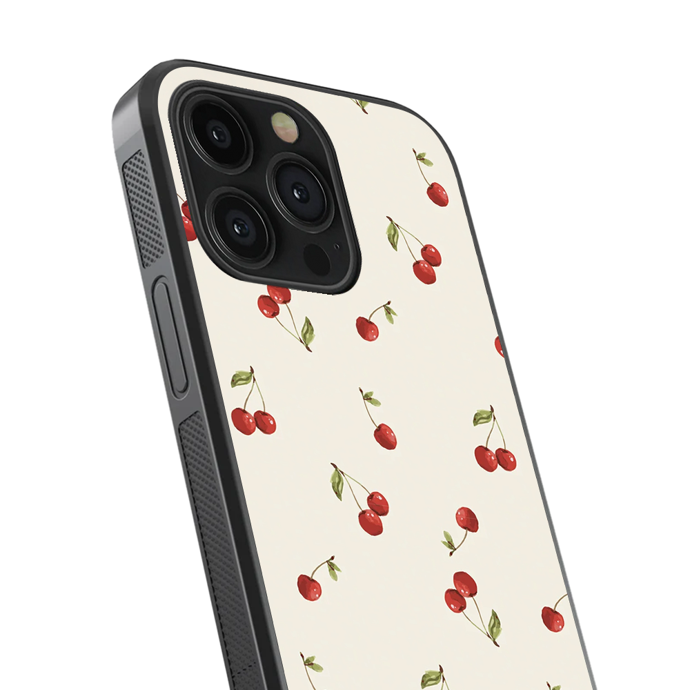 Sweet Cherry Glass Phone Case