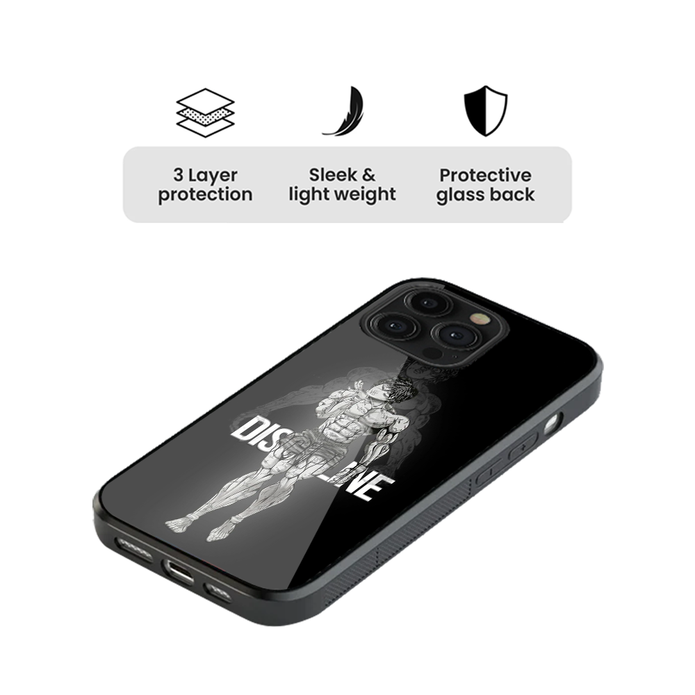 Baki Discipline Glass Phone Case