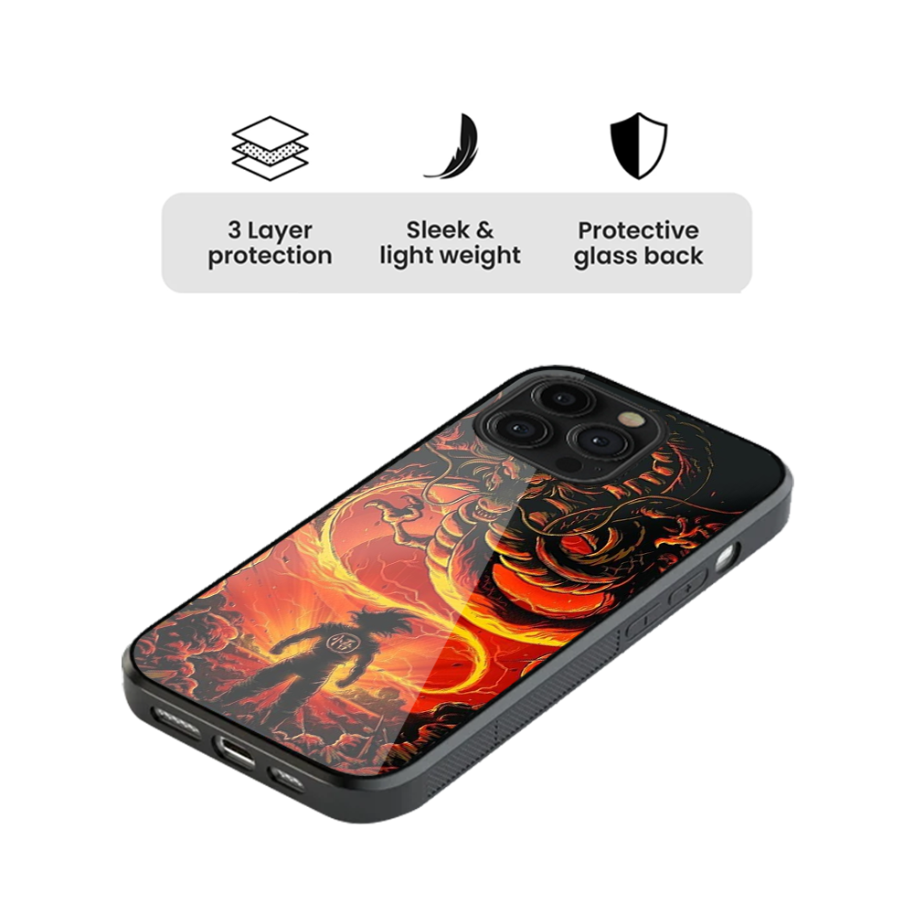 Dragon Ball Z Art Glass Phone Case