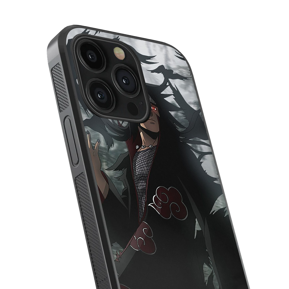 Itachi Uchiha Anime Glass Phone Case