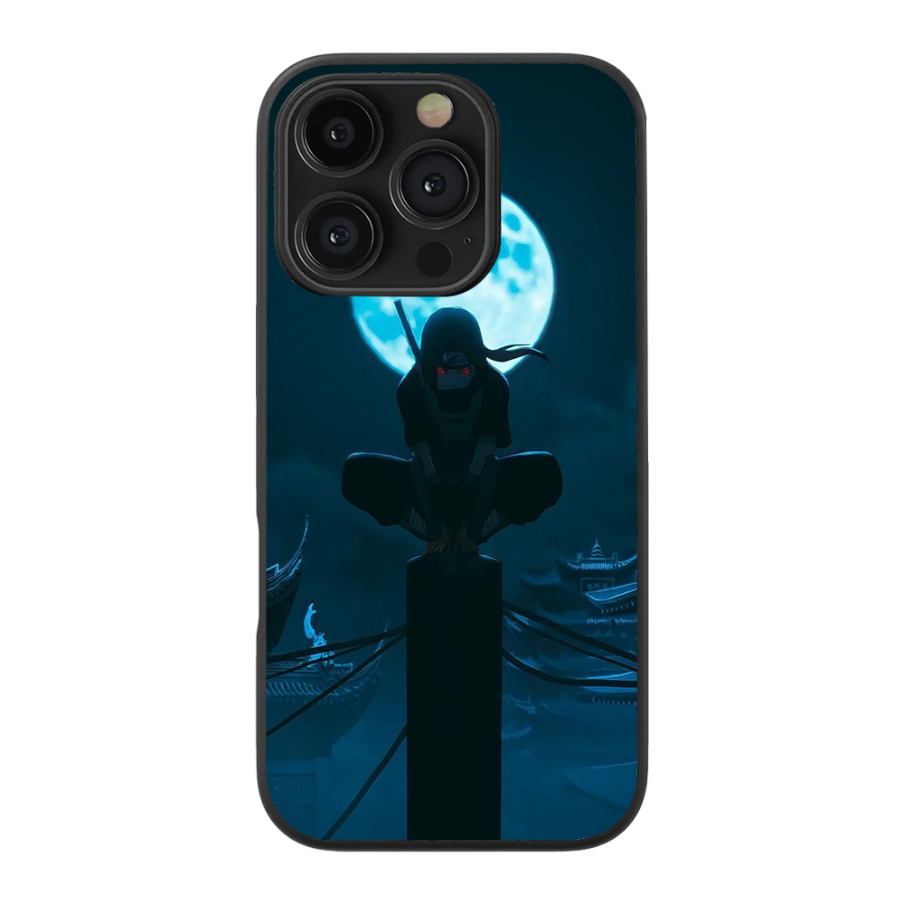 Itachi Uchiha Blue Moon Glass Phone Case