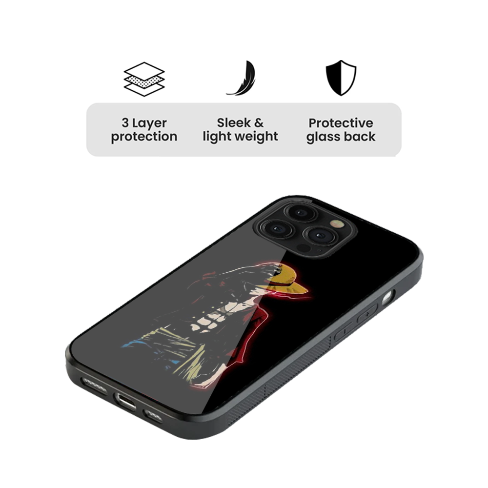 Monkey D Luffy Dark Glass Phone Case