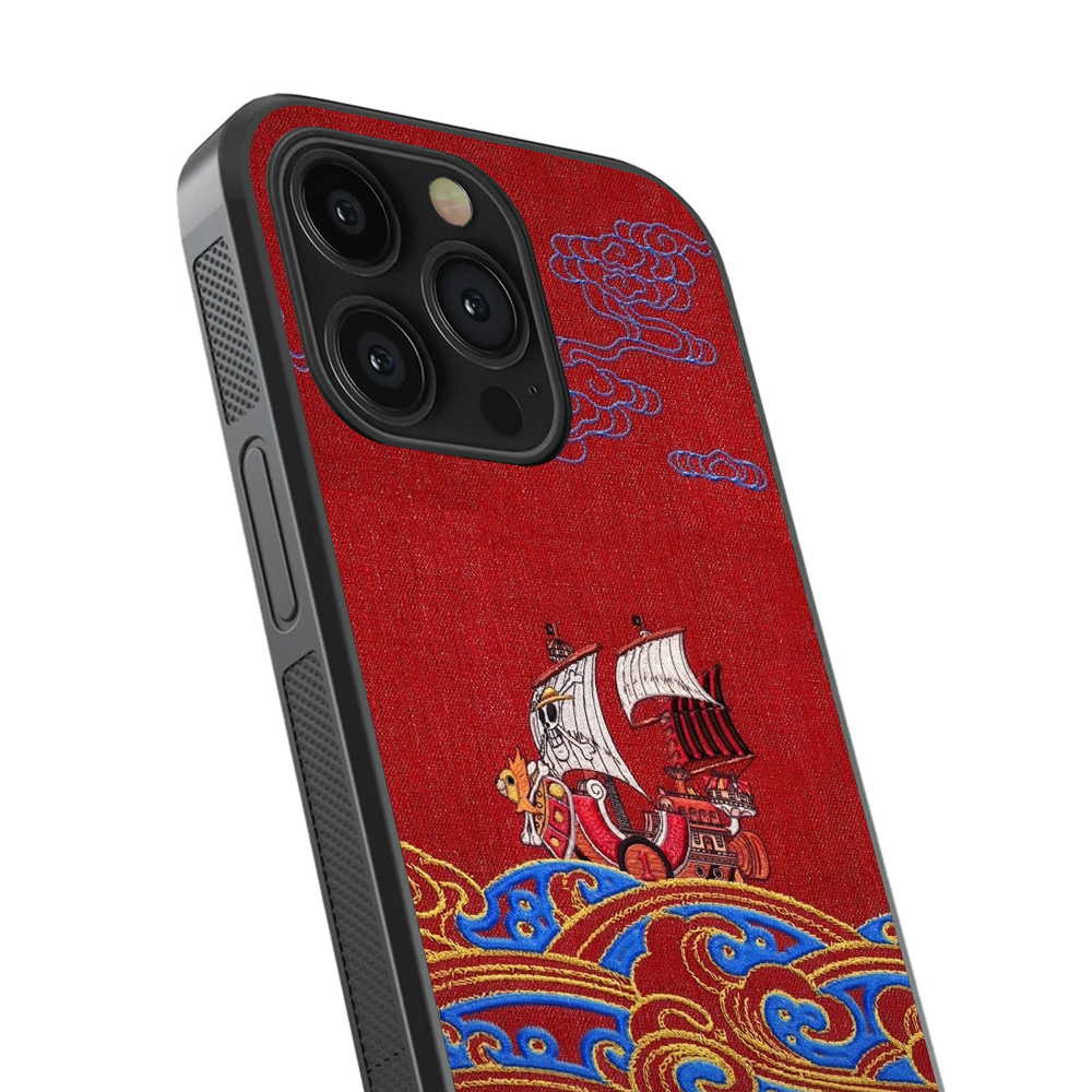 One Piece Rising Sun Glass Phone Case