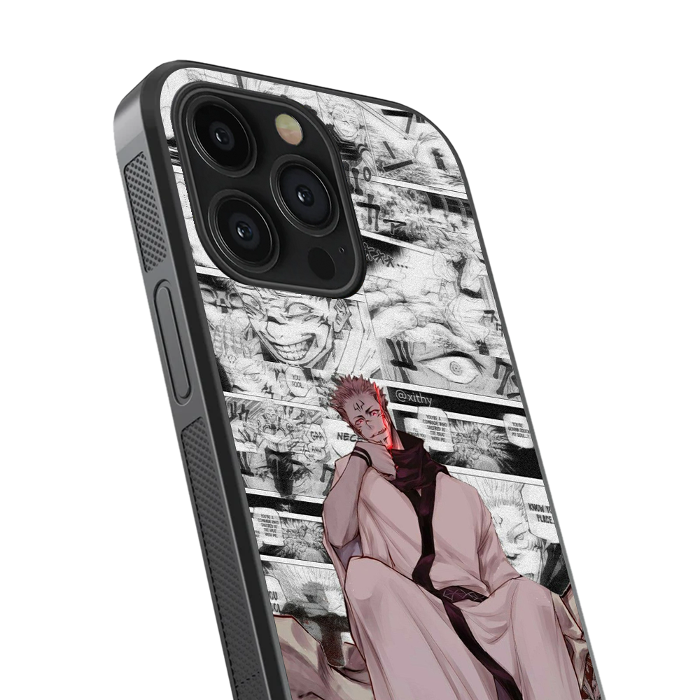 Sukuna Jujutsu Kaisen Glass Phone Case