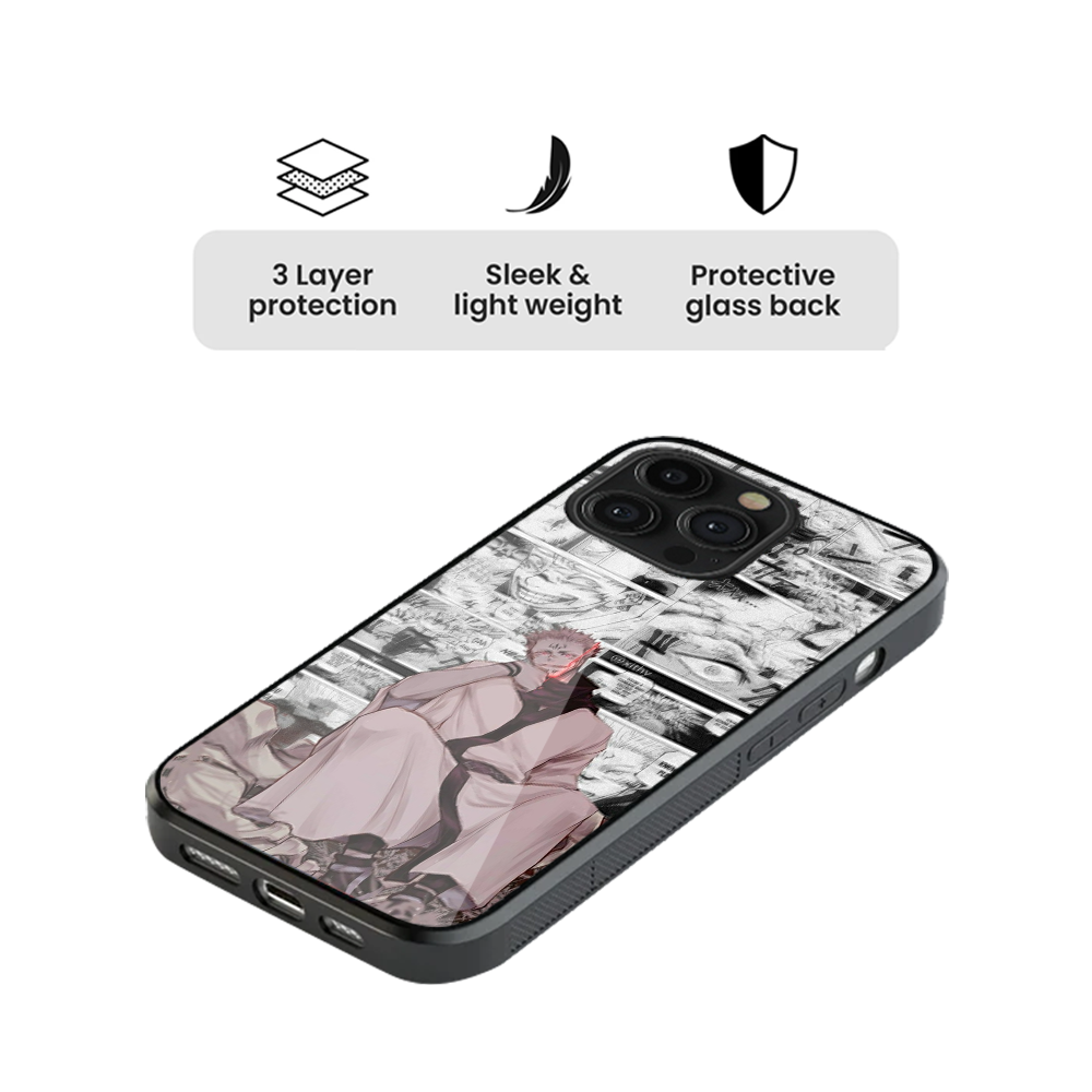 Sukuna Jujutsu Kaisen Glass Phone Case