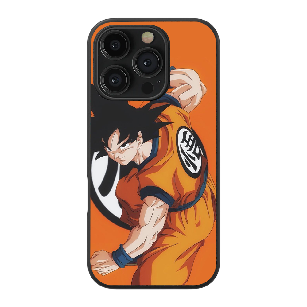 Super Saiyan Goku Anime Glass Phone Case