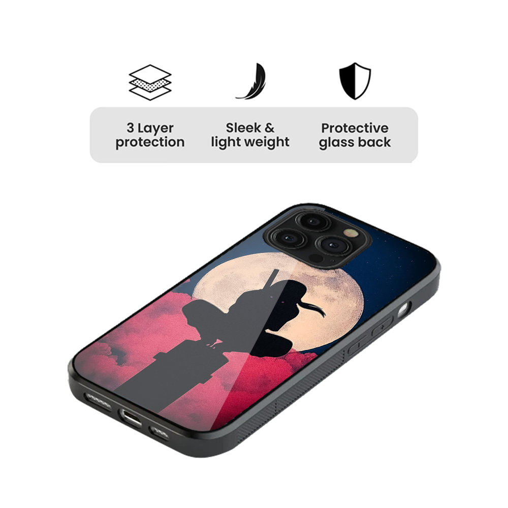 Uchiha Itachi Shadow Glass Phone Case