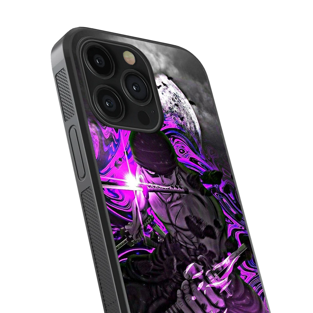 Wrath of Roronoa Zoro Glass Phone Case