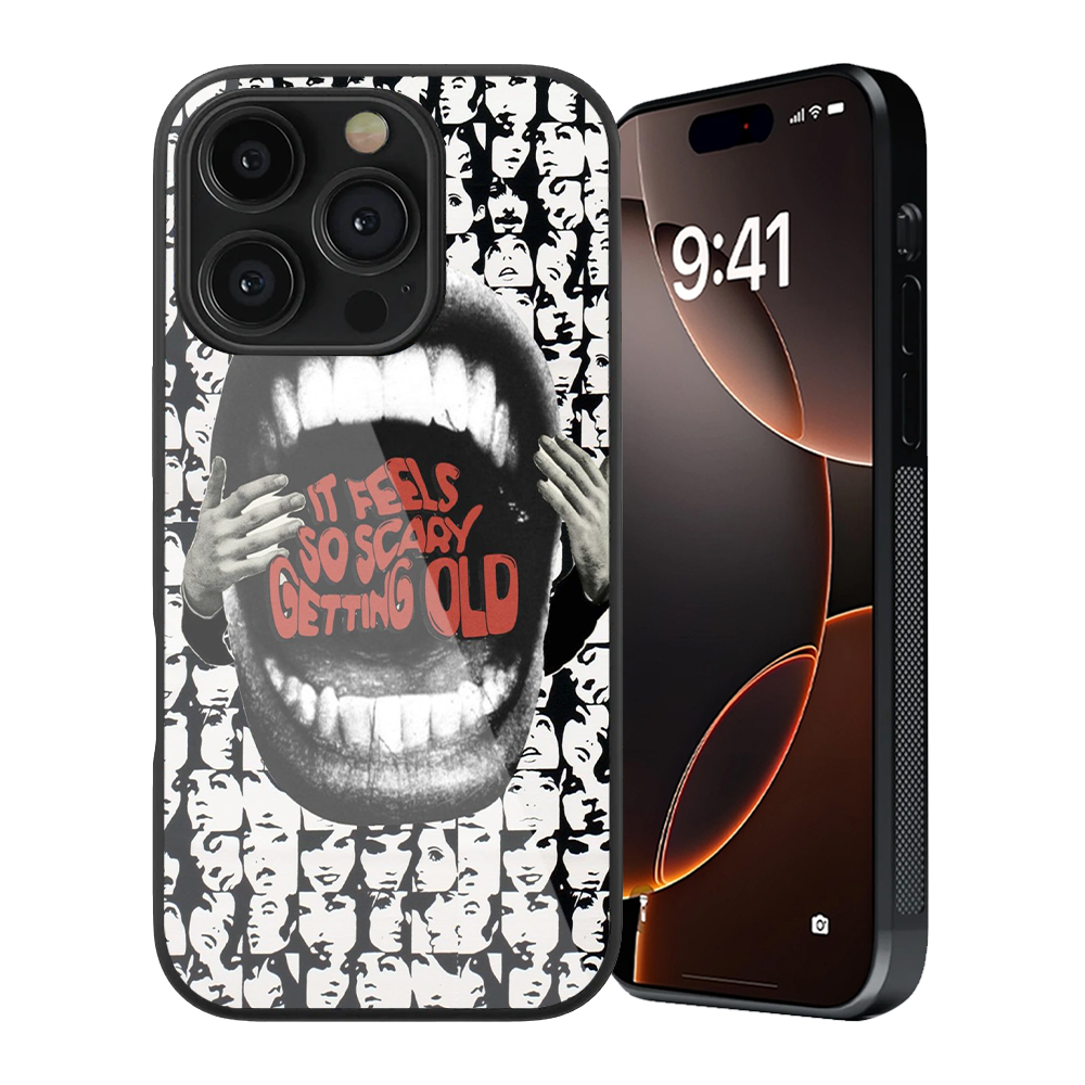 It Feels So Scary Getting Old Glass Phone Case