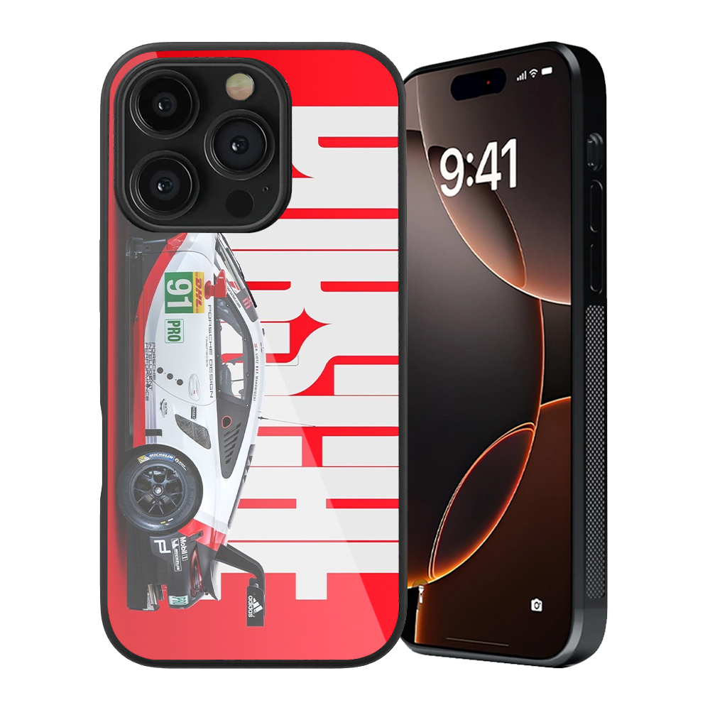 Porsche #1 Glass Phone Case