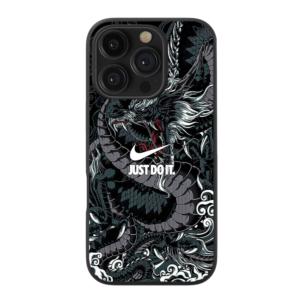 Dragon Swoosh Glass Phone Case