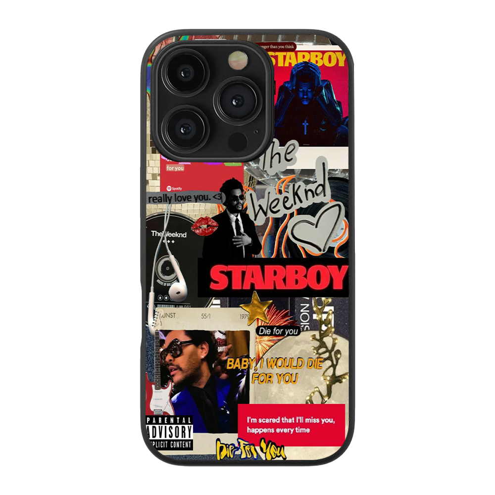 The Weeknd Starboy Glass Phone Case