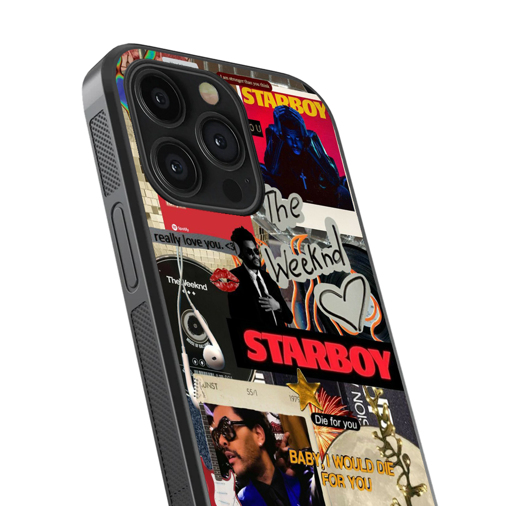 The Weeknd Starboy Glass Phone Case