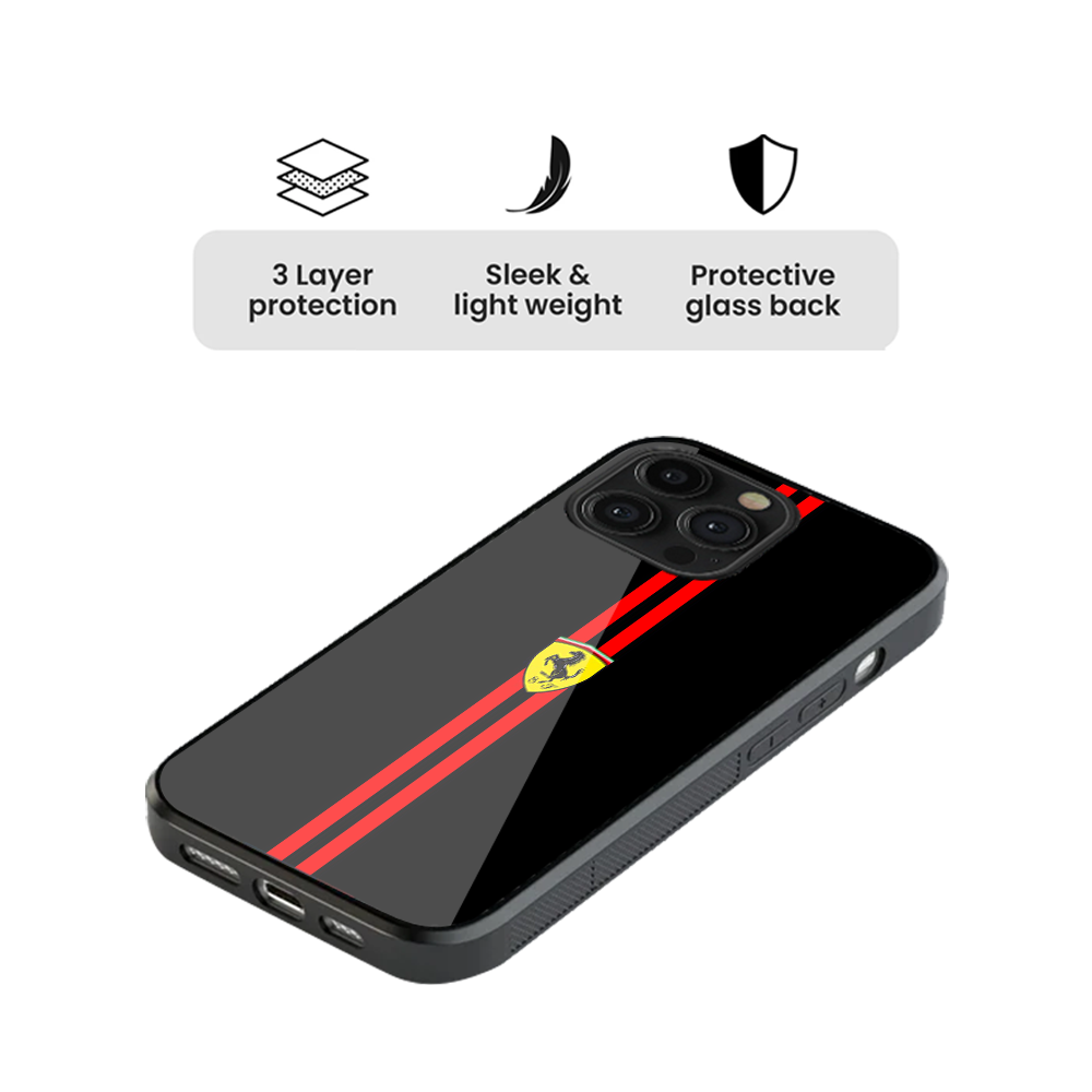 Ferrari #1 Glass Phone Case