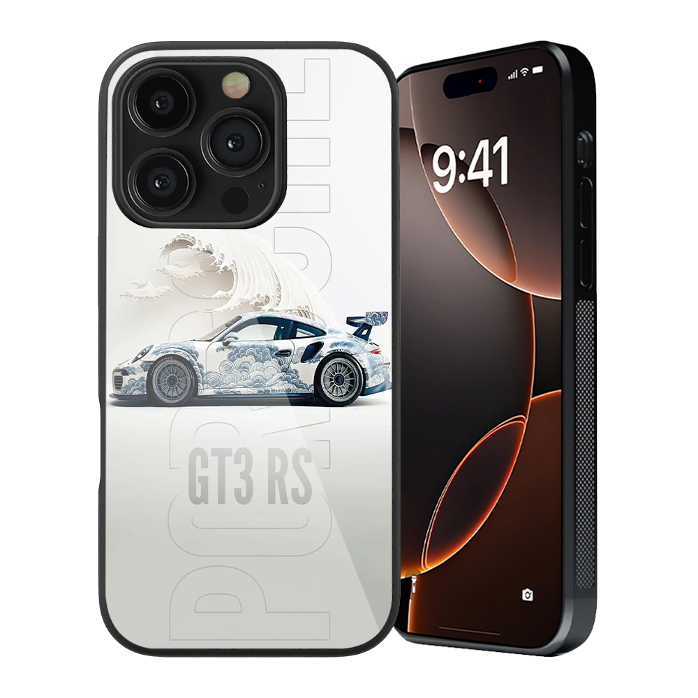 Porsche #4 Glass Phone Case