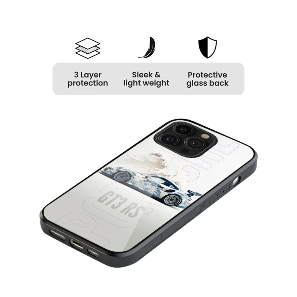 Porsche #4 Glass Phone Case