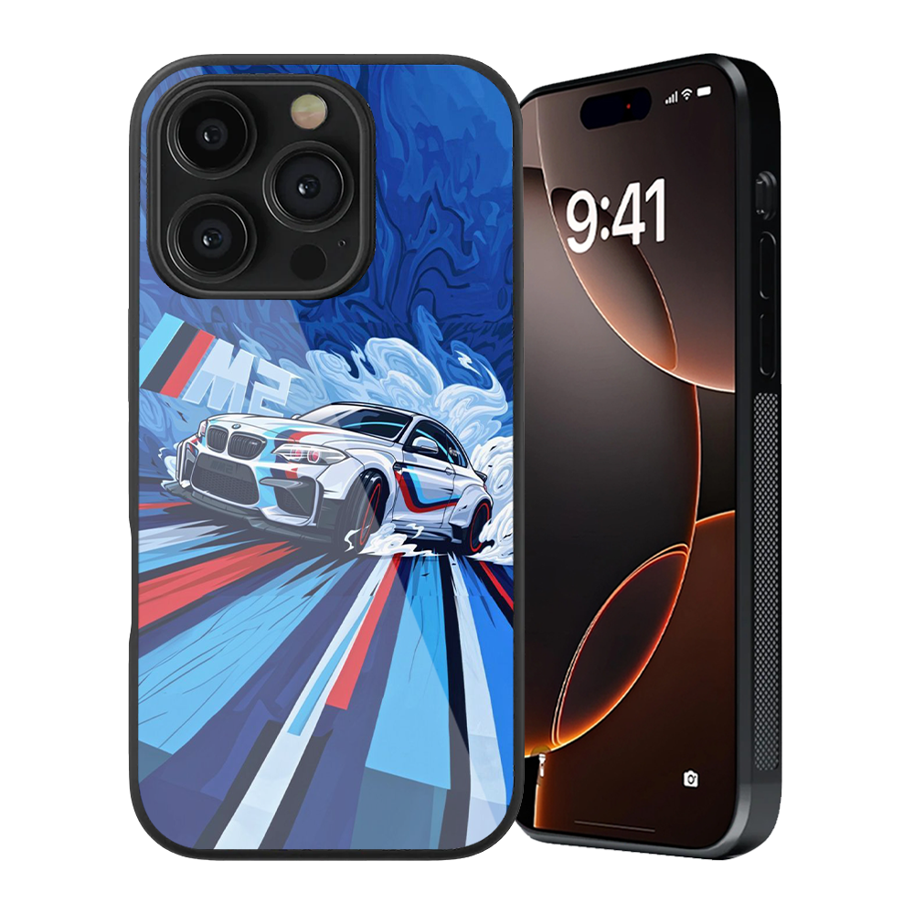 Motorsport Glass Phone Case