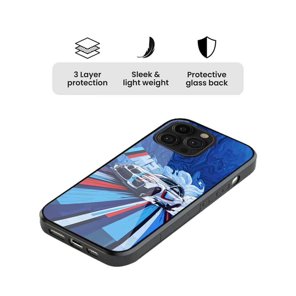 Motorsport Glass Phone Case