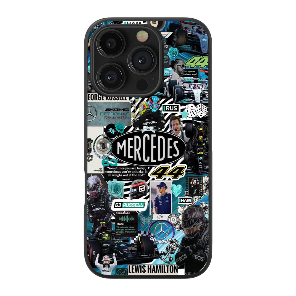 Mercedes X Lewis #1 Glass Phone Case