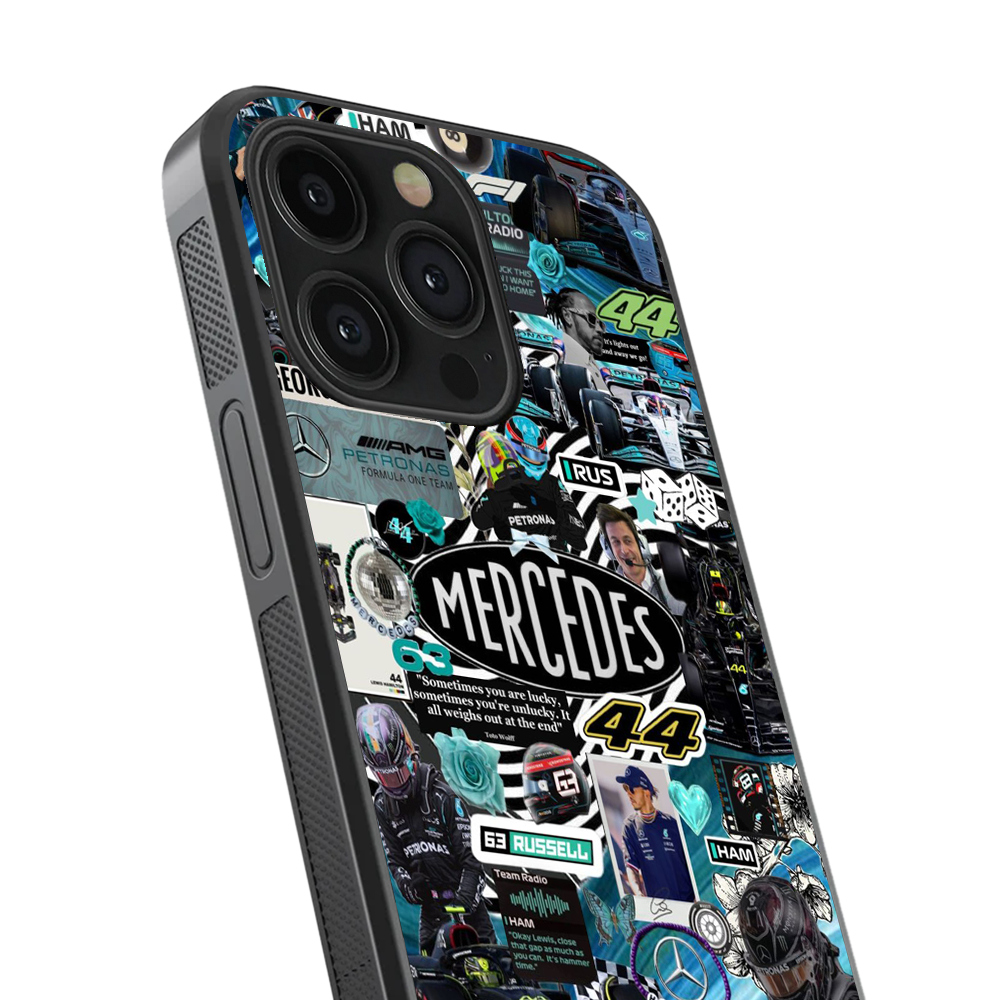 Mercedes X Lewis #1 Glass Phone Case