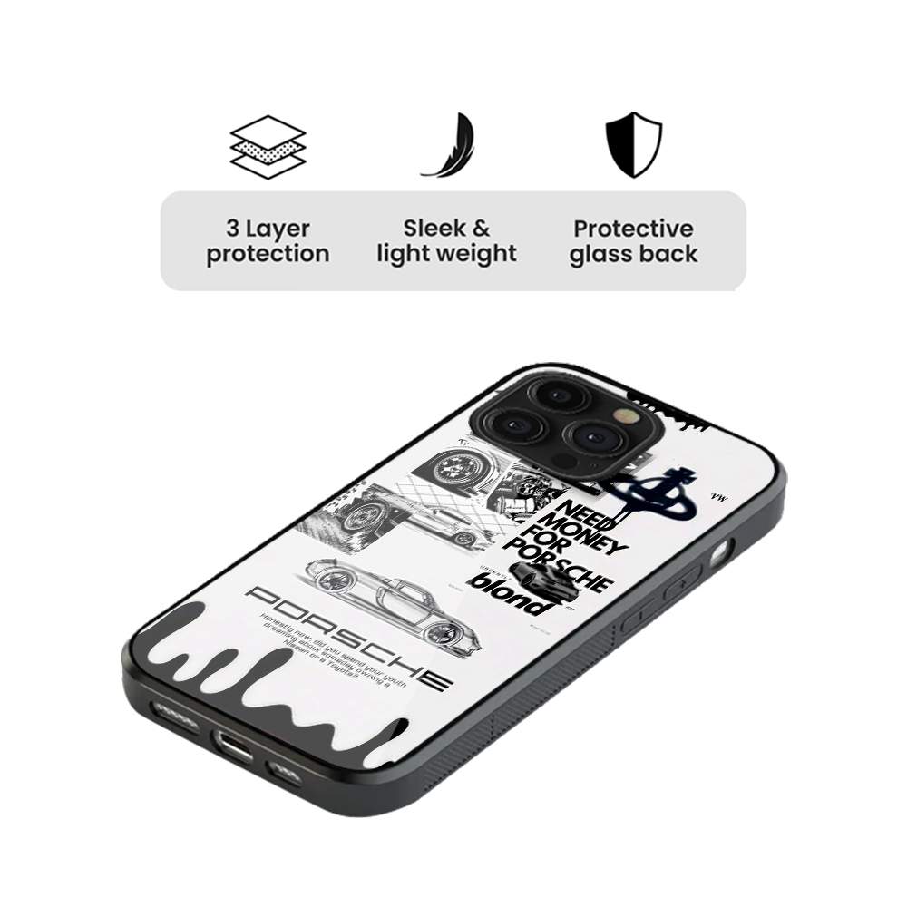 Need Money For Porsche #2 Glass Phone Case