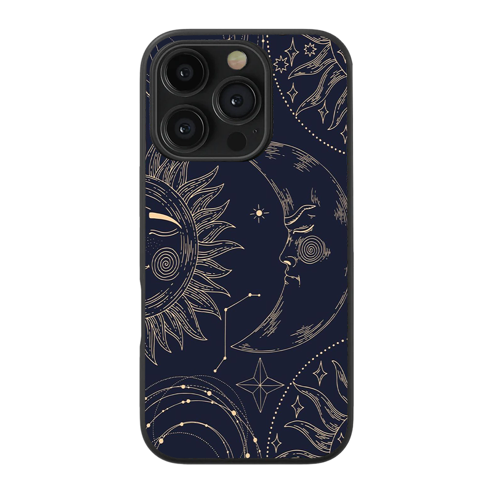 Sun and the Moon Glass Phone Case