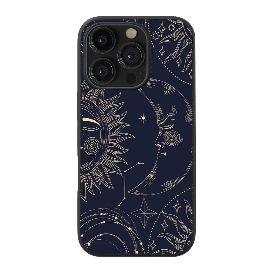 Sun and the Moon Glass Phone Case