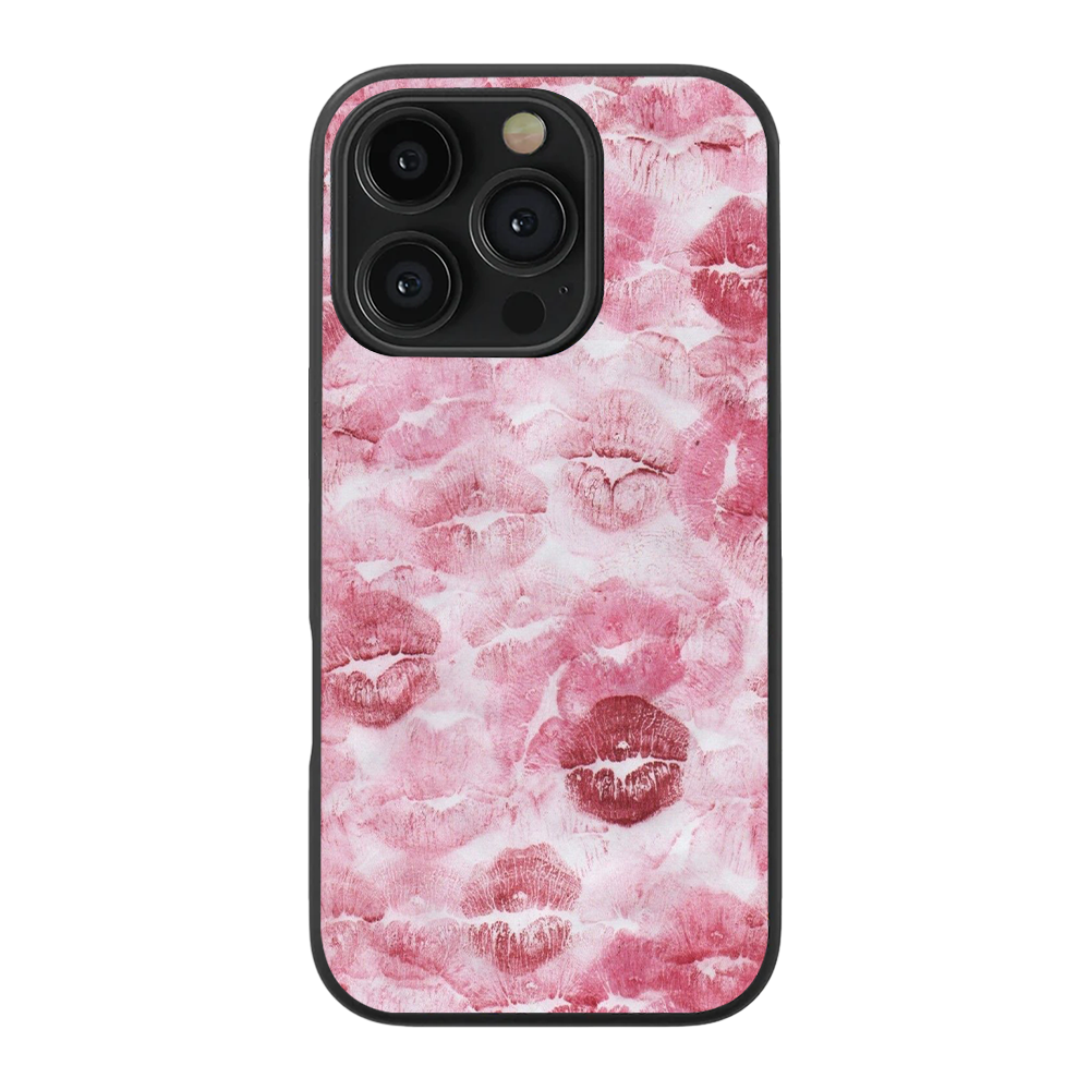 Pink Lips #2 Glass Phone Case