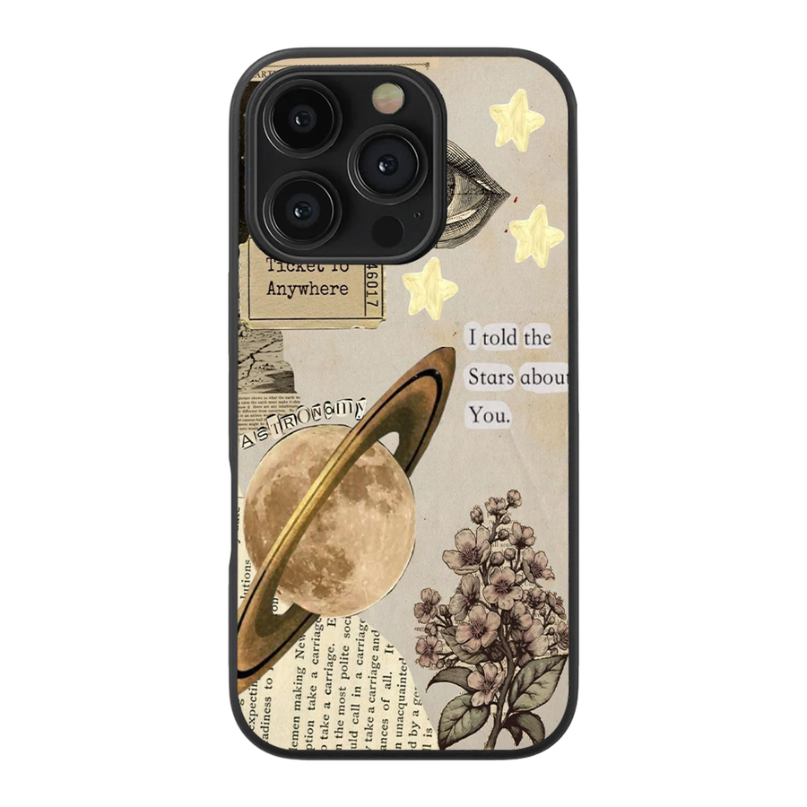 Ticket Vintage Glass Phone Case