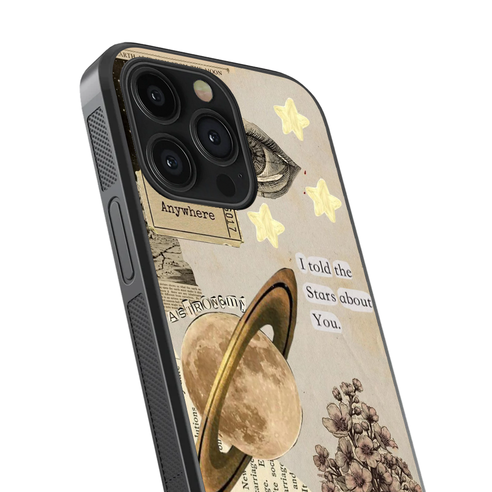 Ticket Vintage Glass Phone Case