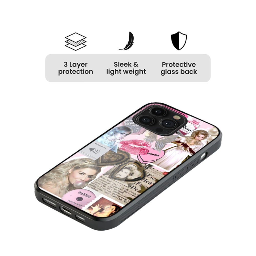 Electra Hearts Glass Phone Case