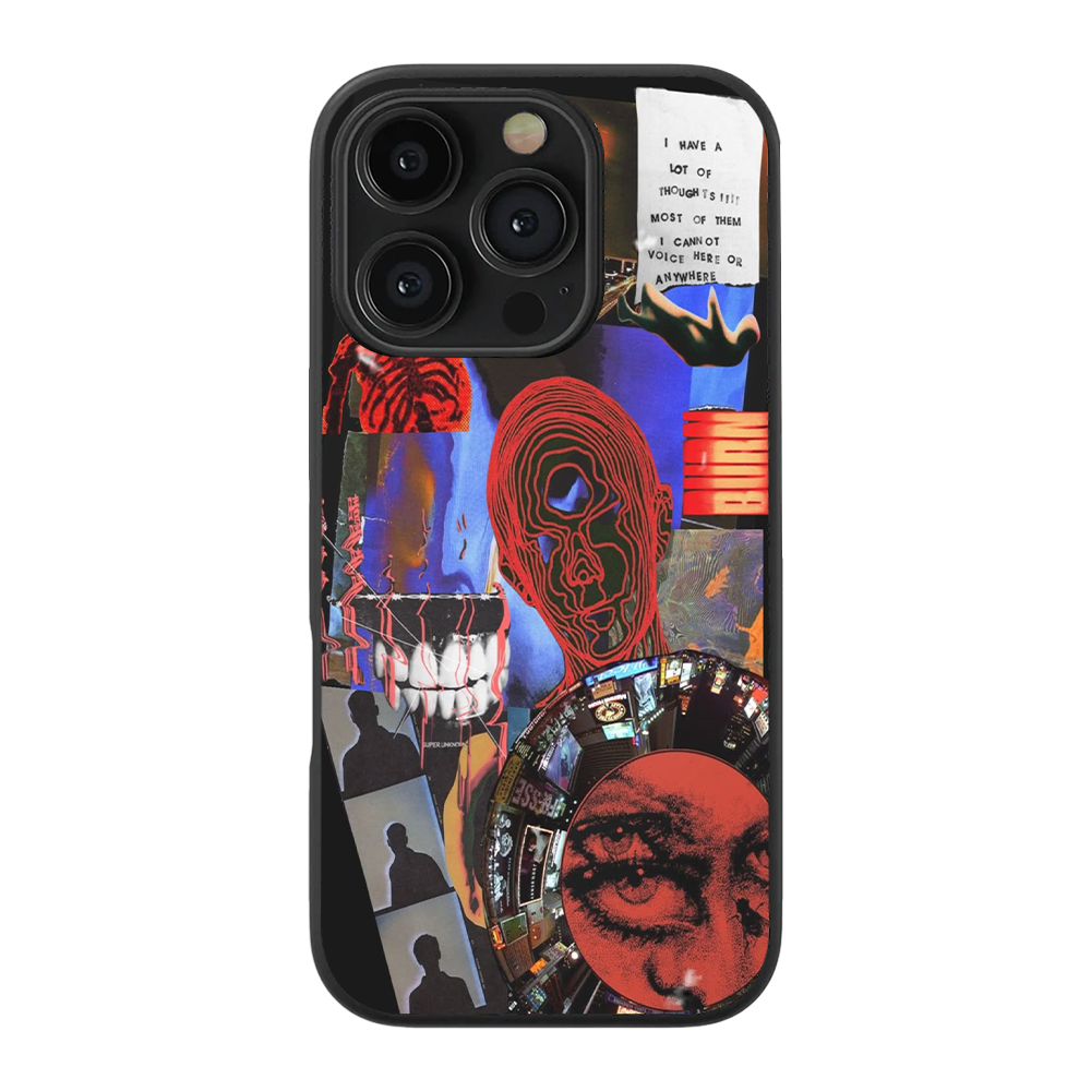 Neon Distortion Glass Phone Case