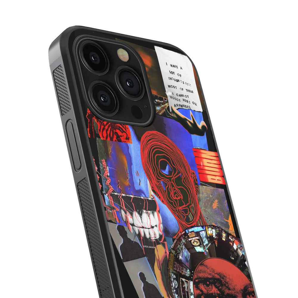 Neon Distortion Glass Phone Case