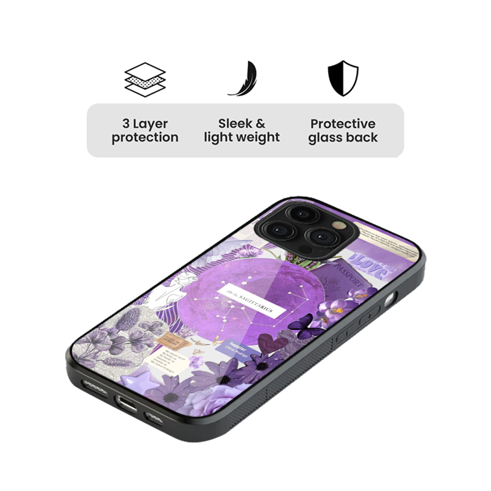 She Is, Sagittarius Glass Phone Case